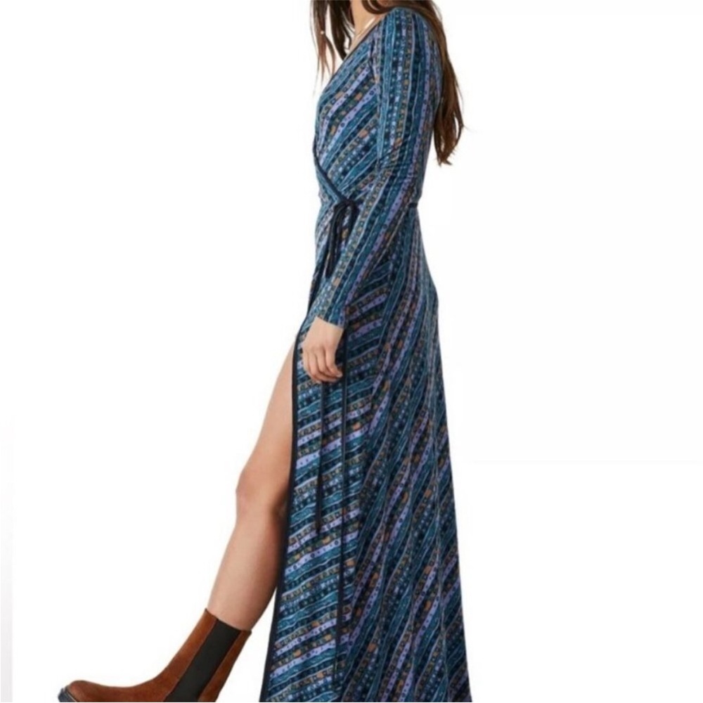 Free People Phoebe Maxi Wrap Dress Size XS - Picture 2 of 11